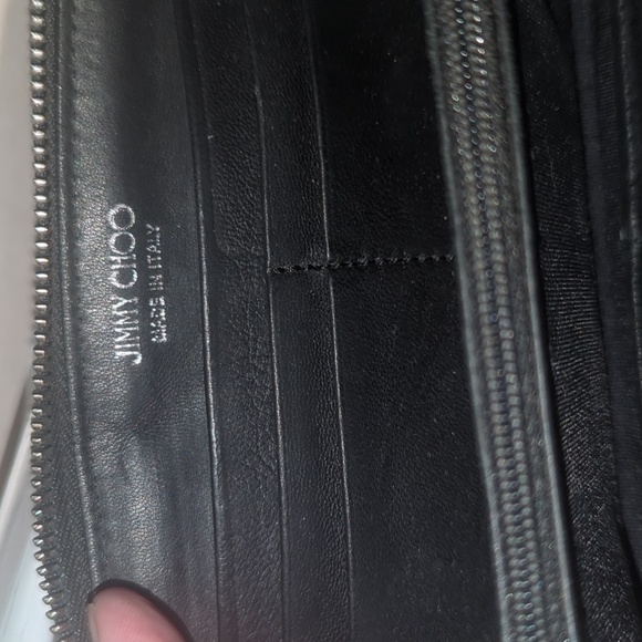Jimmy Choo Black Wallet with Star Studs Box And Dust Bag Included - Picture 9 of 14